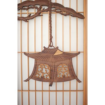 松に吊灯籠 書院 4枚1組　R0107Y 