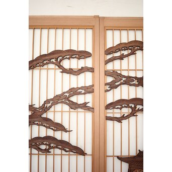 松に吊灯籠 書院 4枚1組　R0107Y 