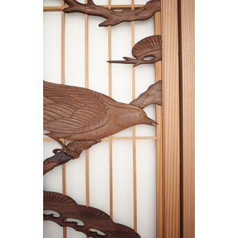 松に吊灯籠 書院 4枚1組　R0107Y 