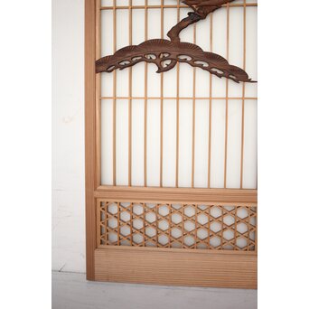 松に吊灯籠 書院 4枚1組　R0107Y 