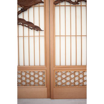 松に吊灯籠 書院 4枚1組　R0107Y 