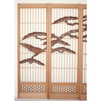 松に吊灯籠 書院 4枚1組　R0107Y 