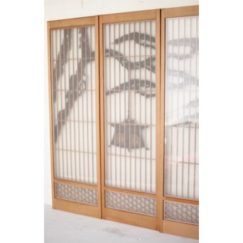 松に吊灯籠 書院 4枚1組　R0107Y 