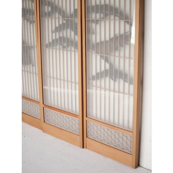 松に吊灯籠 書院 4枚1組　R0107Y 