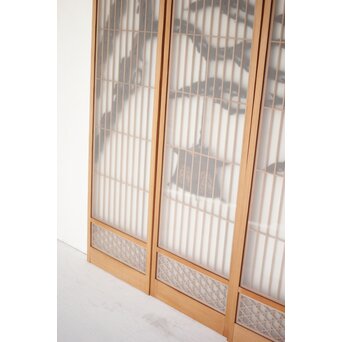 松に吊灯籠 書院 4枚1組　R0107Y 