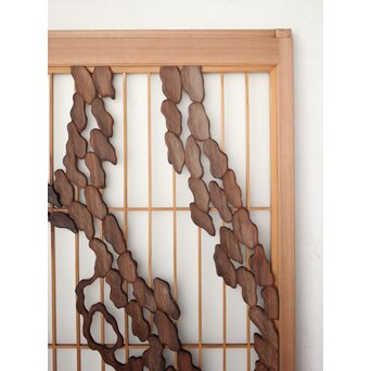 松に吊灯籠 書院 4枚1組　R0107Y 