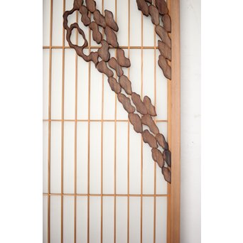 松に吊灯籠 書院 4枚1組　R0107Y 