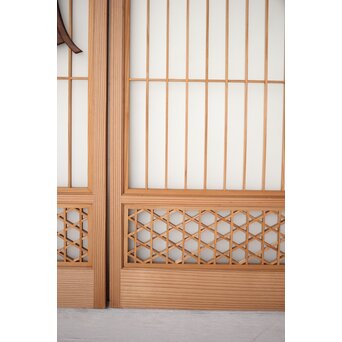 松に吊灯籠 書院 4枚1組　R0107Y 