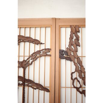 松に吊灯籠 書院 4枚1組　R0107Y 