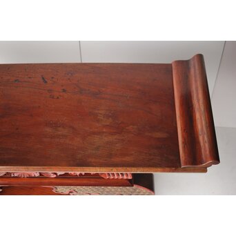 仏教美術 日蓮宗 幕末文化年号 総欅仏具前机　X304 