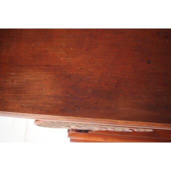 仏教美術 日蓮宗 幕末文化年号 総欅仏具前机　X304 