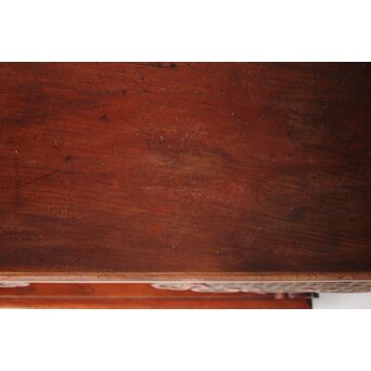 仏教美術 日蓮宗 幕末文化年号 総欅仏具前机　X304 