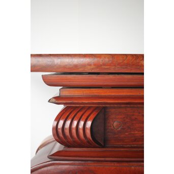 仏教美術 日蓮宗 幕末文化年号 総欅仏具前机　X304 