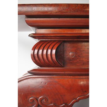 仏教美術 日蓮宗 幕末文化年号 総欅仏具前机　X304 