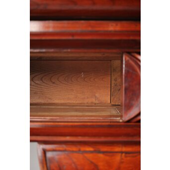 仏教美術 日蓮宗 幕末文化年号 総欅仏具前机　X304 