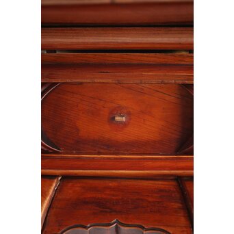 仏教美術 日蓮宗 幕末文化年号 総欅仏具前机　X304 