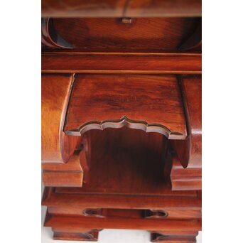 仏教美術 日蓮宗 幕末文化年号 総欅仏具前机　X304 