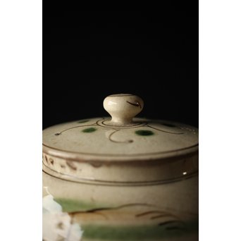 皆川マスか 益子焼 山水 土瓶 急須　P254 