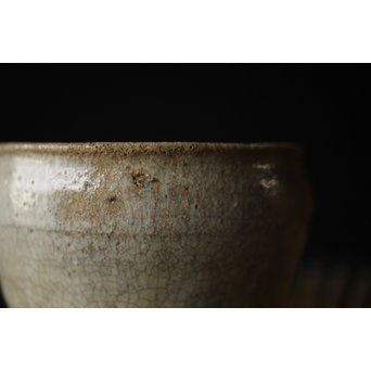 斑唐津 朝鮮唐津系茶碗 藁灰釉　P255 