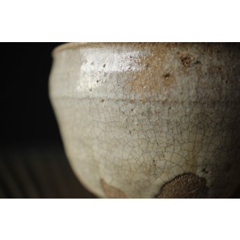 斑唐津 朝鮮唐津系茶碗 藁灰釉　P255 