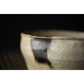 斑唐津 朝鮮唐津系茶碗 藁灰釉　P255 