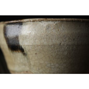 斑唐津 朝鮮唐津系茶碗 藁灰釉　P255 