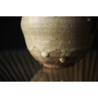 斑唐津 朝鮮唐津系茶碗 藁灰釉　P255 