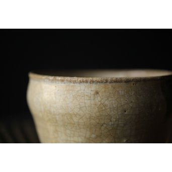 斑唐津 朝鮮唐津系茶碗 藁灰釉　P255 