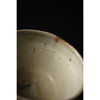 斑唐津 朝鮮唐津系茶碗 藁灰釉　P255 