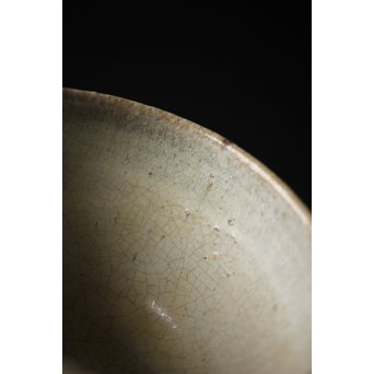 斑唐津 朝鮮唐津系茶碗 藁灰釉　P255 