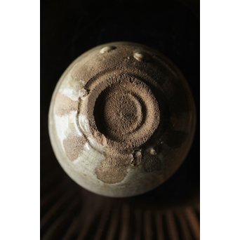 斑唐津 朝鮮唐津系茶碗 藁灰釉　P255 