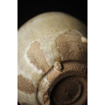 斑唐津 朝鮮唐津系茶碗 藁灰釉　P255 