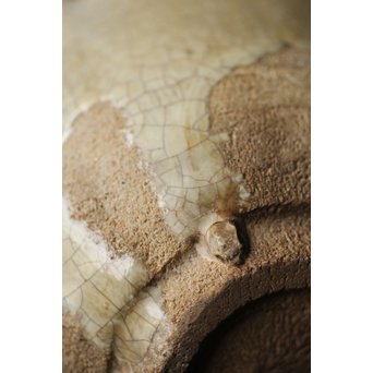 斑唐津 朝鮮唐津系茶碗 藁灰釉　P255 