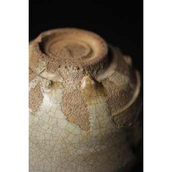 斑唐津 朝鮮唐津系茶碗 藁灰釉　P255 