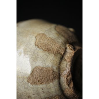 斑唐津 朝鮮唐津系茶碗 藁灰釉　P255 