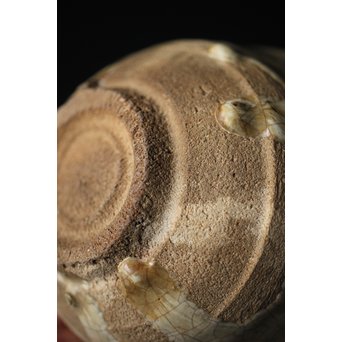 斑唐津 朝鮮唐津系茶碗 藁灰釉　P255 