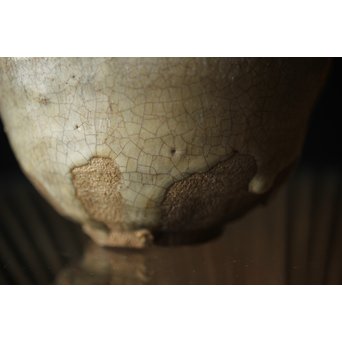 斑唐津 朝鮮唐津系茶碗 藁灰釉　P255 