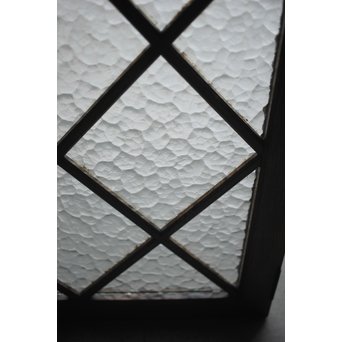 石目ガラスの菱形組子窓 2枚1組　GD0062 