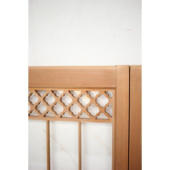 ガラス入 白木組子書院 4枚1組　R0111 