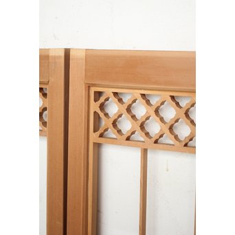 ガラス入 白木組子書院 4枚1組　R0111 