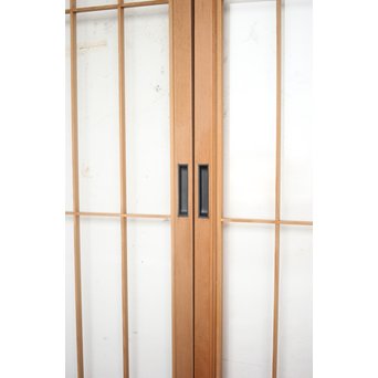 ガラス入 白木組子書院 4枚1組　R0111 