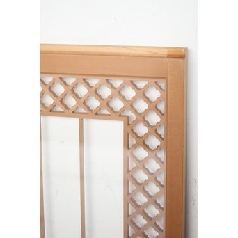 ガラス入 白木組子書院 4枚1組　R0111 