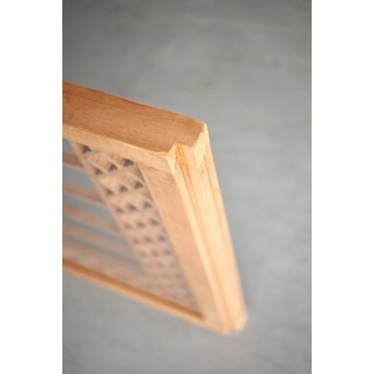 ガラス入 白木組子書院 4枚1組　R0111 