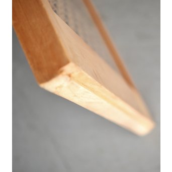 ガラス入 白木組子書院 4枚1組　R0111 