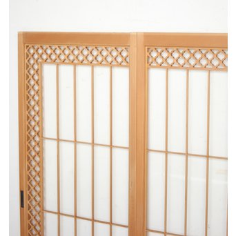 ガラス入 白木組子書院 4枚1組　R0111 