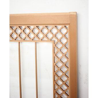 ガラス入 白木組子書院 4枚1組　R0111 