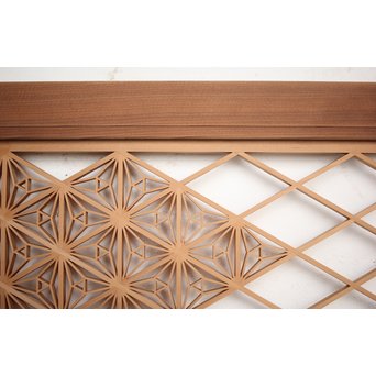 多種デザイン 白木組子欄間 2枚1組　R0116Y 