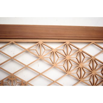 多種デザイン 白木組子欄間 2枚1組　R0116Y 