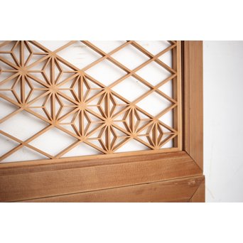 多種デザイン 白木組子欄間 2枚1組　R0116Y 