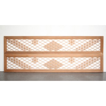 多種デザイン 白木組子欄間 2枚1組　R0116Y 